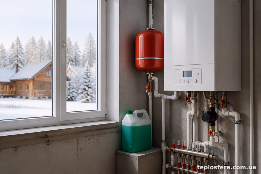 Проміжний варіант: злив води на зиму